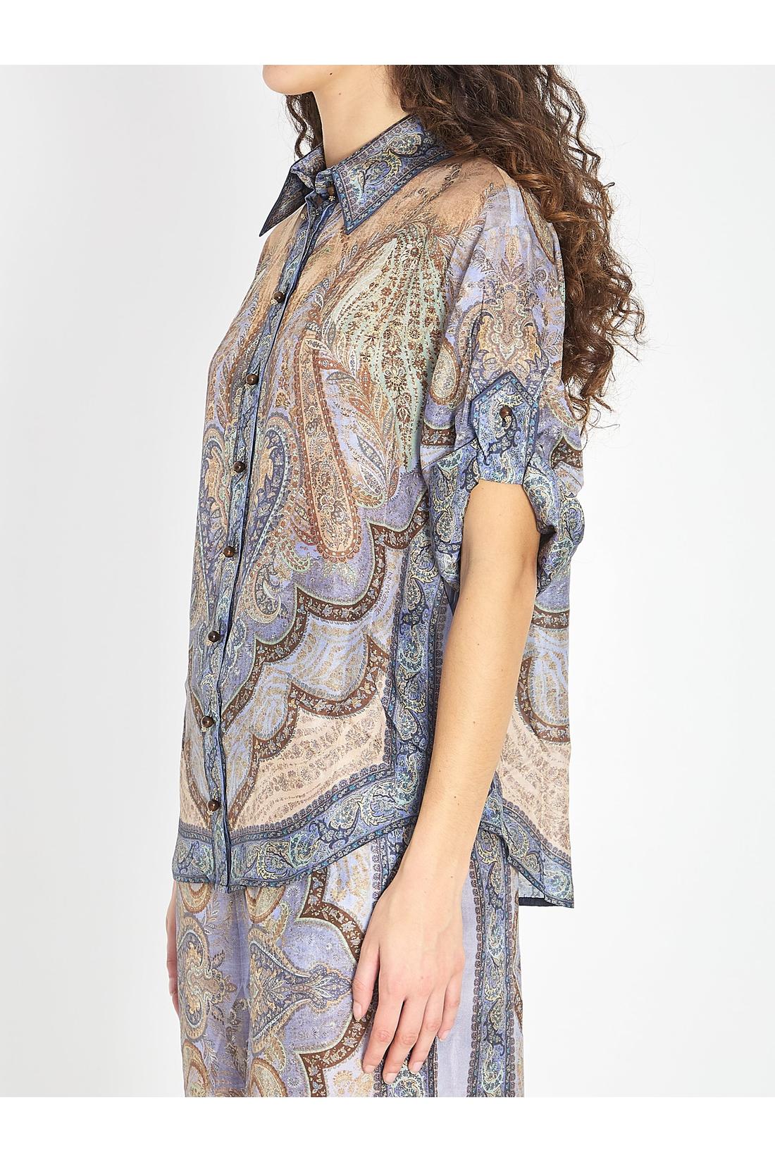 Zimmermann-OUTLET-SALE-Wanderlust short-sleeve shirt-ARCHIVIST