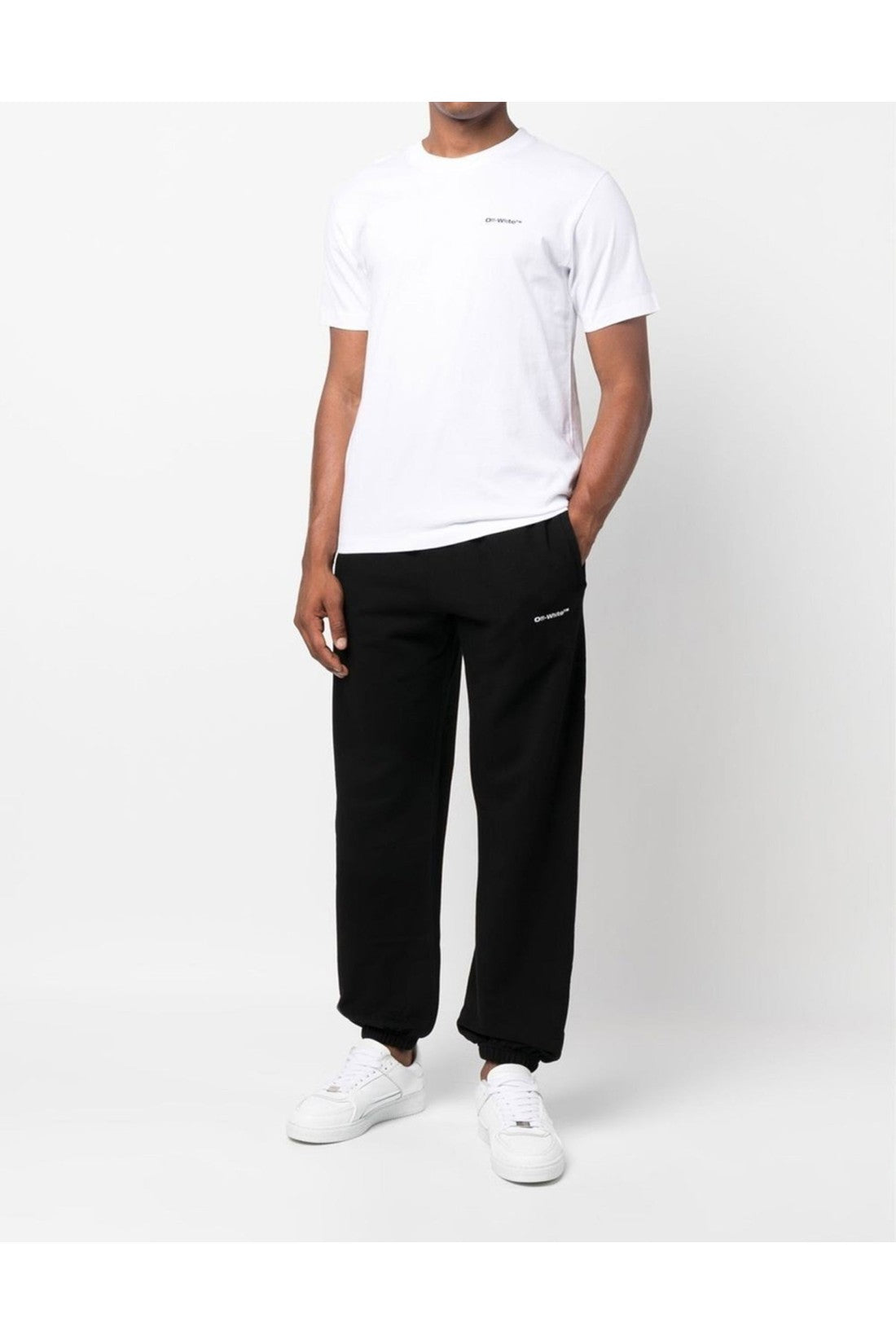 Off-White-OUTLET-SALE-Wave Diagonal Logo Sweatpants-ARCHIVIST