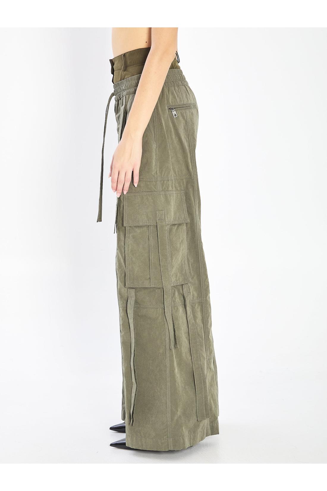 Dolce & Gabbana-OUTLET-SALE-Waxed cord cargo pants-ARCHIVIST