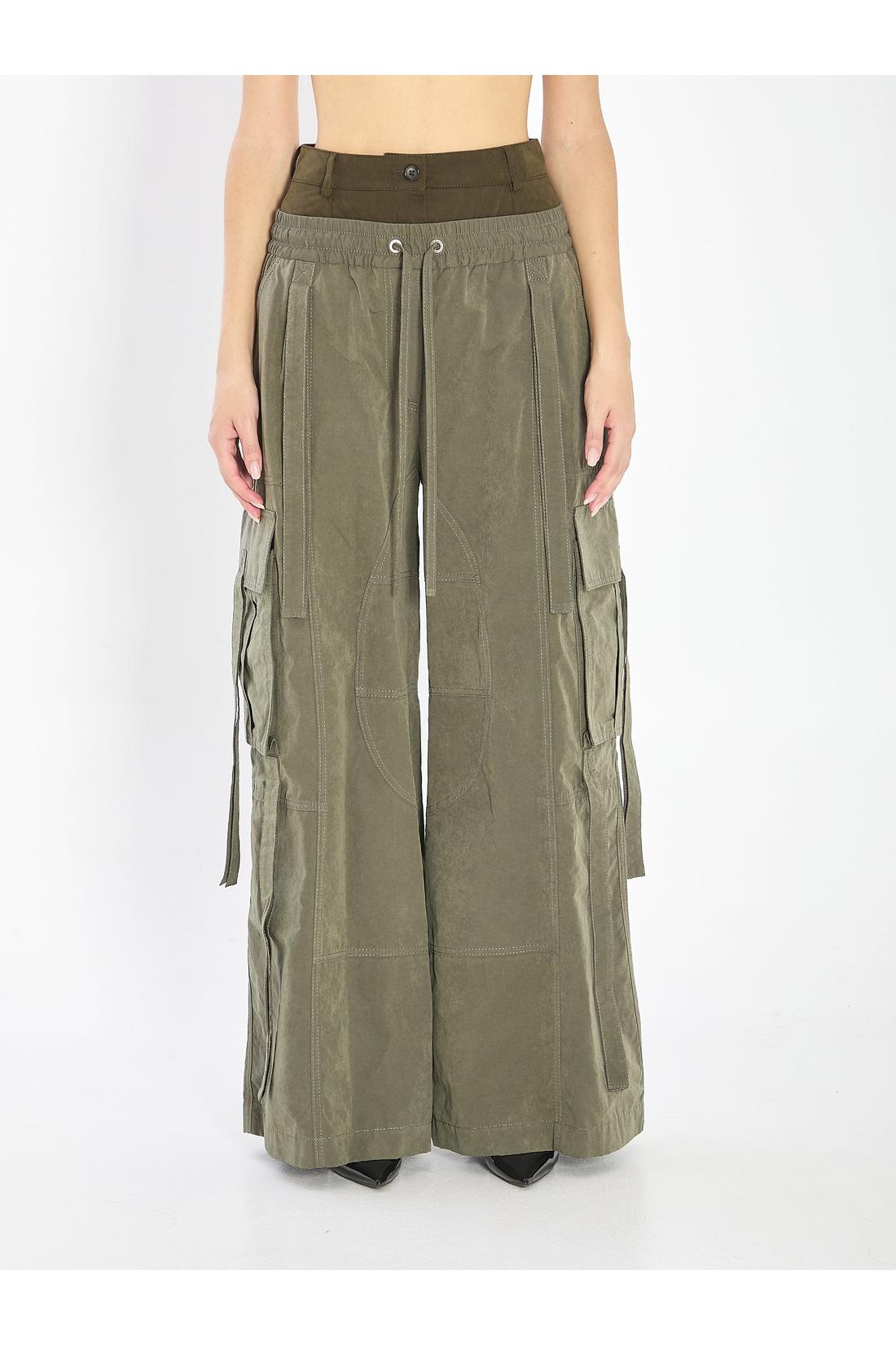 Dolce & Gabbana-OUTLET-SALE-Waxed cord cargo pants-ARCHIVIST
