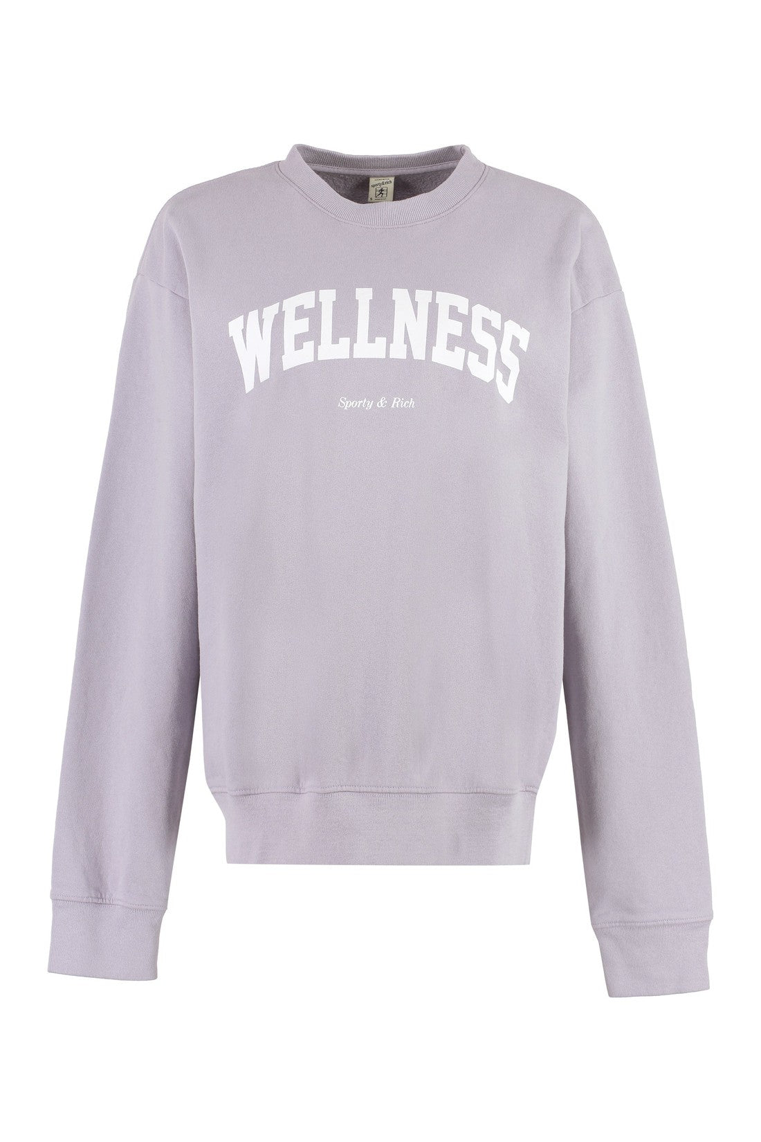 Sporty & Rich-OUTLET-SALE-Wellness Ivy cotton sweatshirt-ARCHIVIST