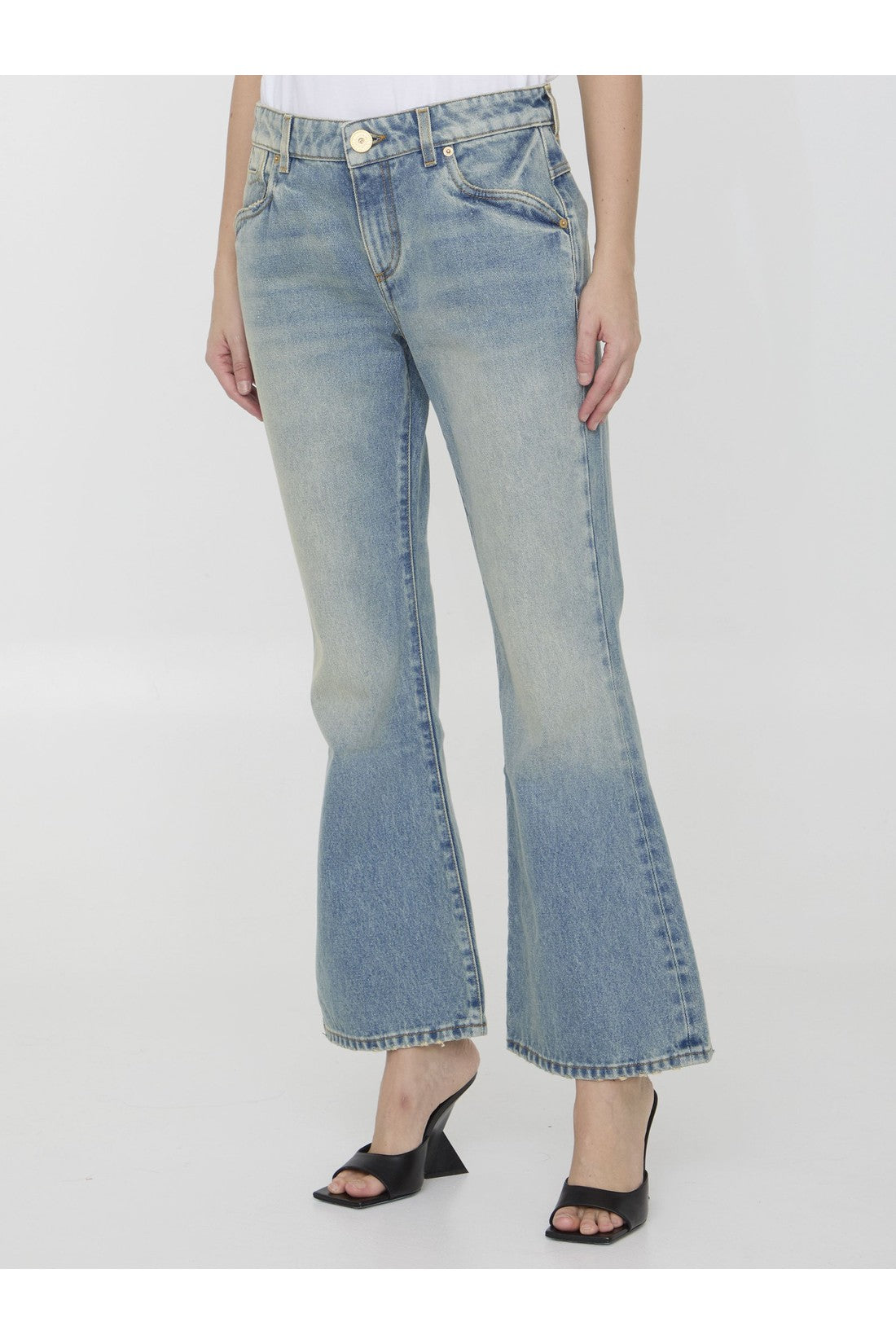 BALMAIN-OUTLET-SALE-Western bootcut jeans-ARCHIVIST