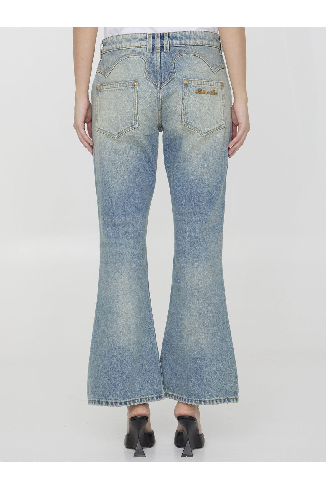 BALMAIN-OUTLET-SALE-Western bootcut jeans-ARCHIVIST