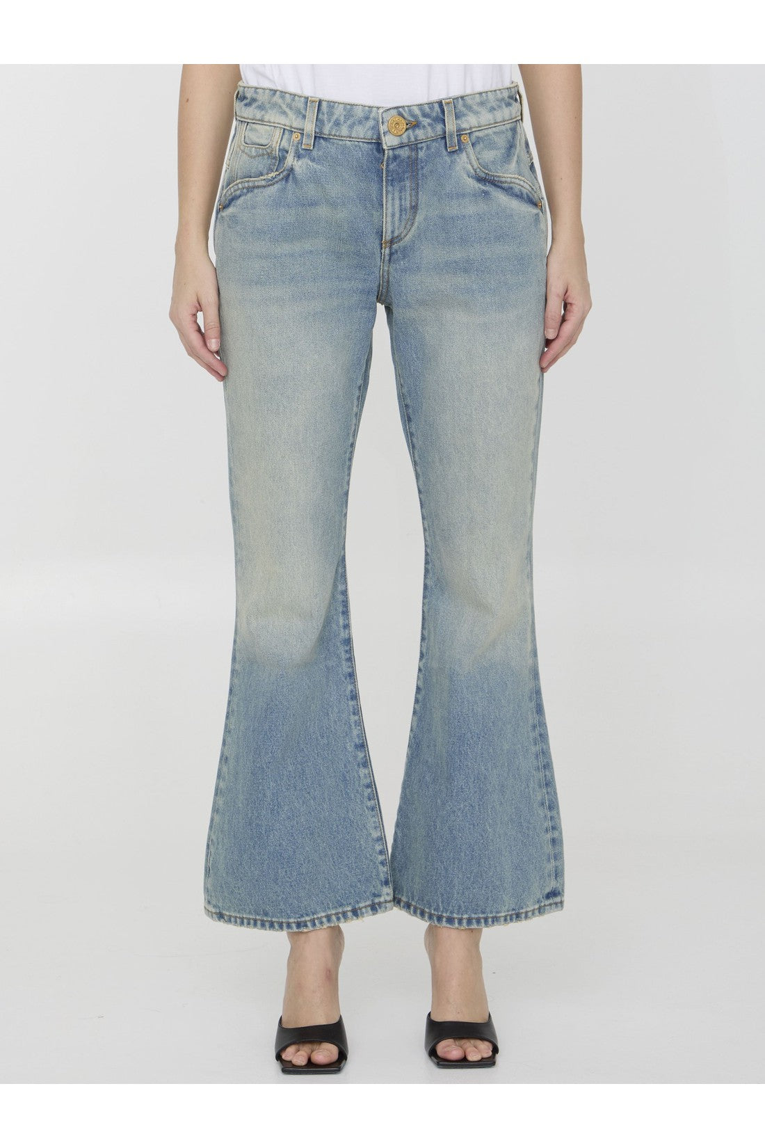 BALMAIN-OUTLET-SALE-Western bootcut jeans-ARCHIVIST