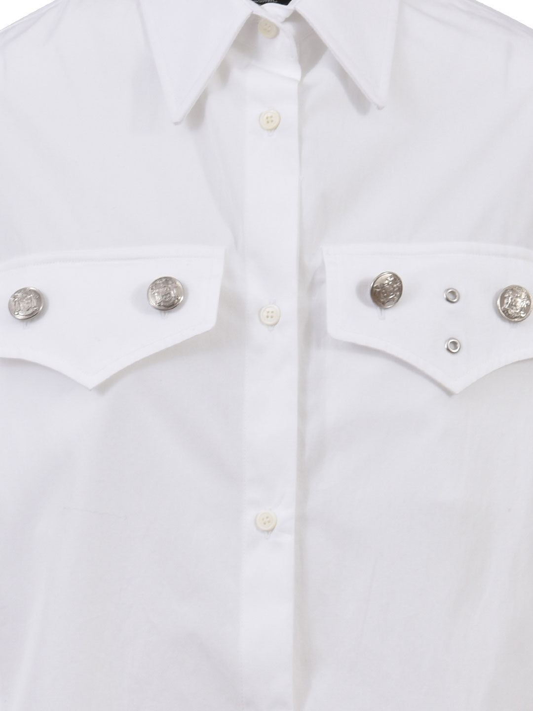 CALVIN KLEIN 205W39NYC-OUTLET-SALE-White Cotton Shirt-ARCHIVIST