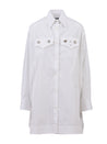 CALVIN KLEIN 205W39NYC-OUTLET-SALE-White Cotton Shirt-ARCHIVIST