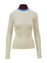 CALVIN KLEIN 205W39NYC-OUTLET-SALE-White Turtleneck-ARCHIVIST