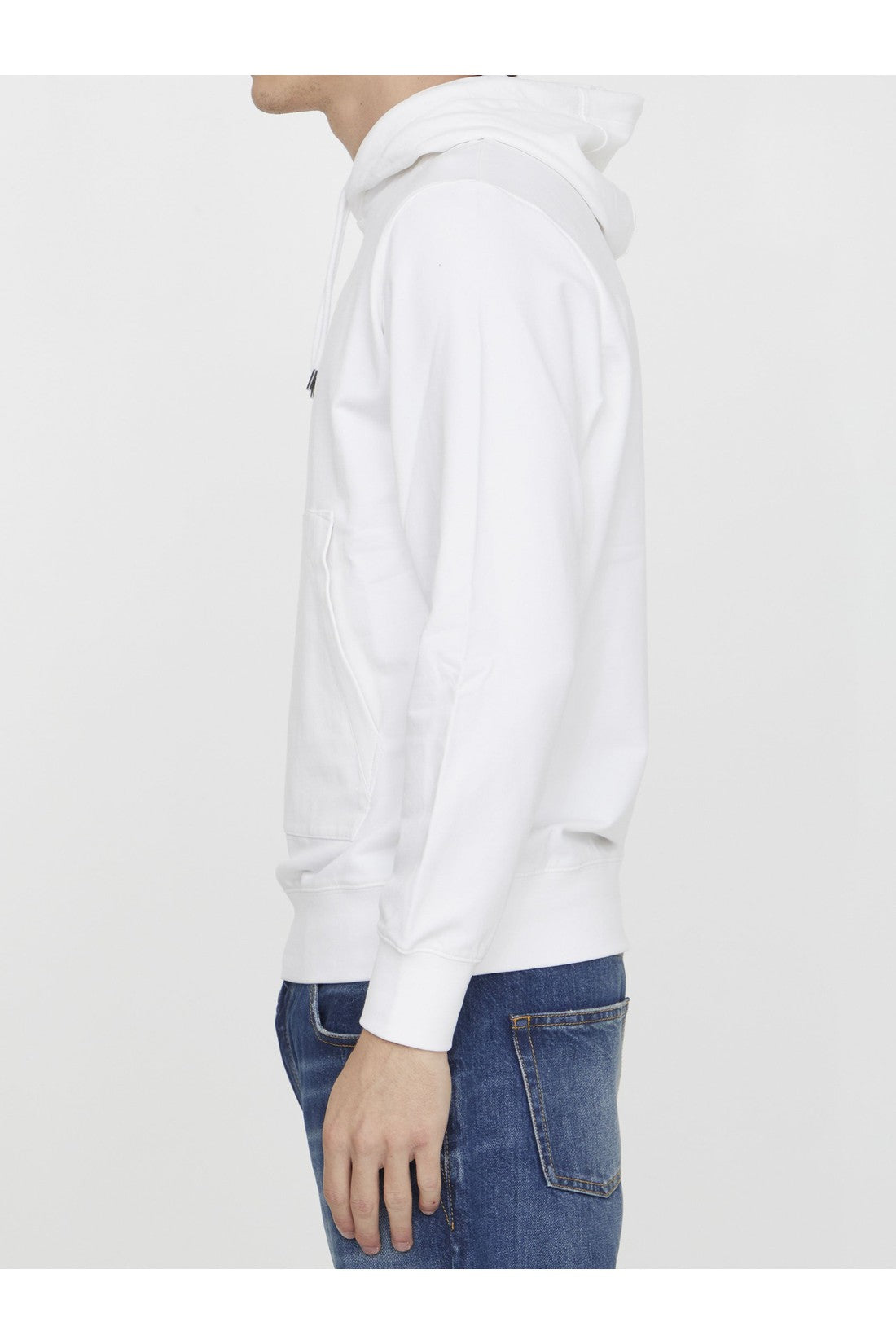 Cp Company-OUTLET-SALE-White cotton hoodie-ARCHIVIST