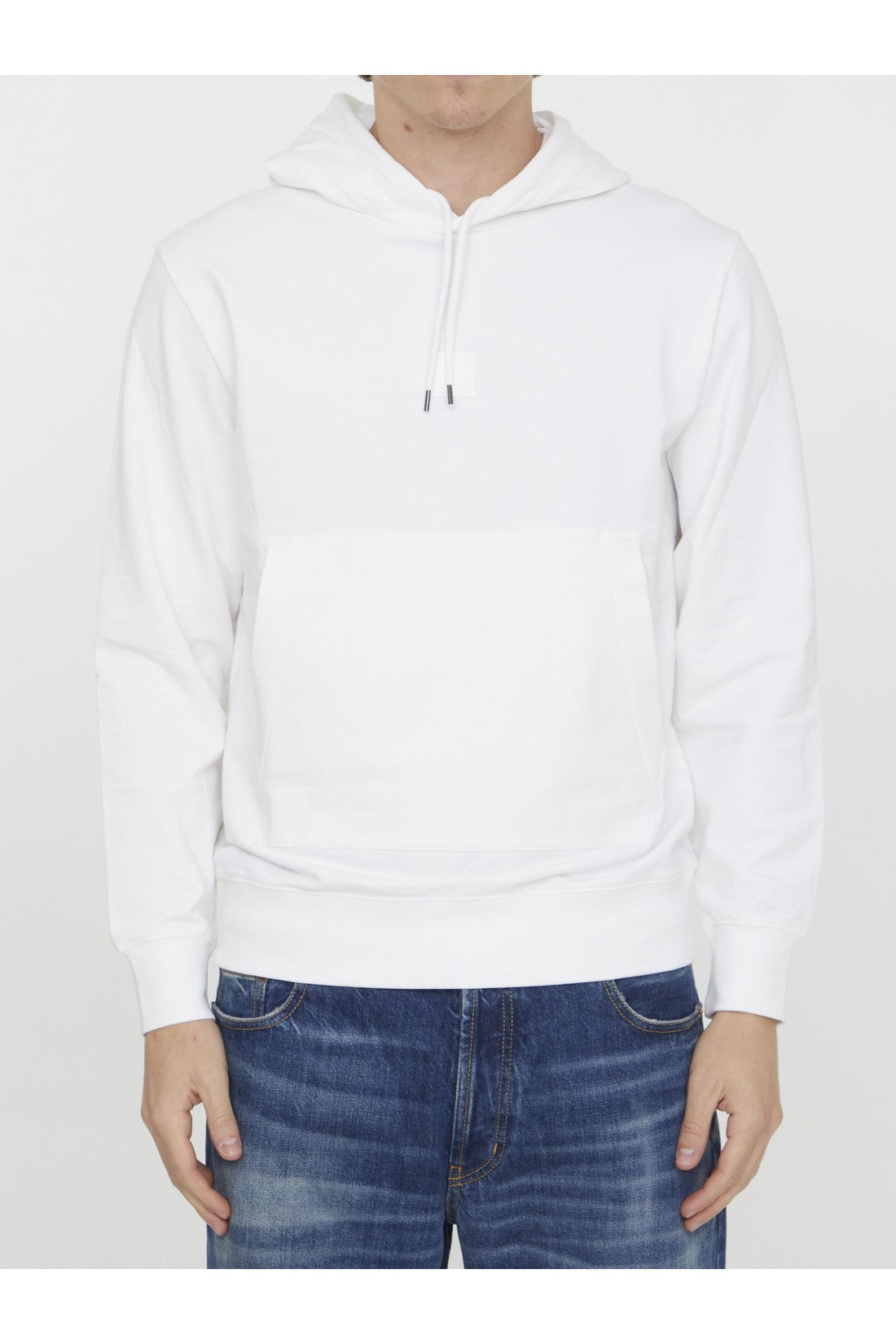 Cp Company-OUTLET-SALE-White cotton hoodie-ARCHIVIST