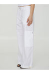 JIL SANDER-OUTLET-SALE-White cotton pants-ARCHIVIST