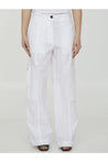 JIL SANDER-OUTLET-SALE-White cotton pants-ARCHIVIST