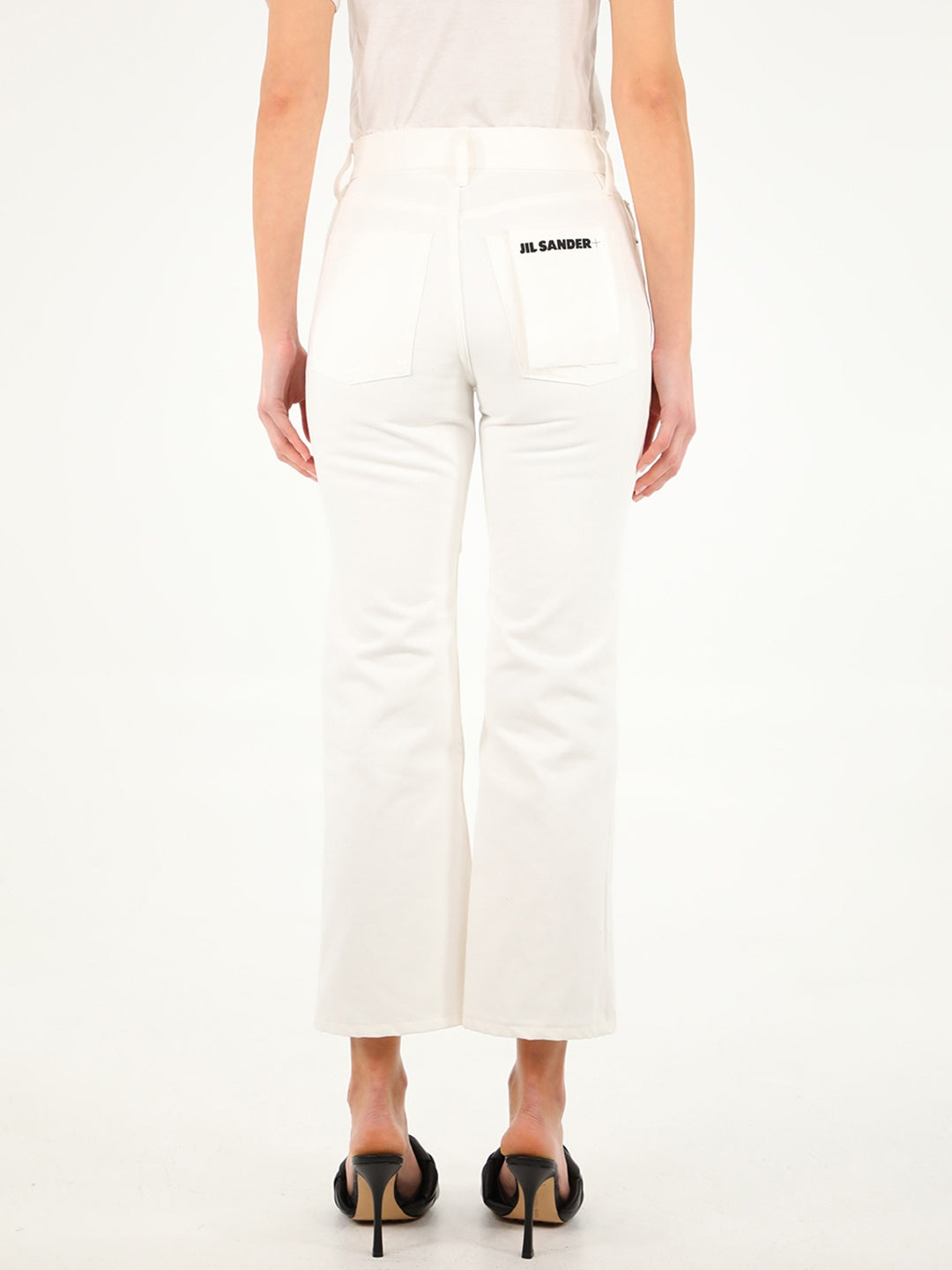 JIL SANDER-OUTLET-SALE-White denim jeans-ARCHIVIST