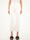 JIL SANDER-OUTLET-SALE-White denim jeans-ARCHIVIST