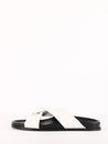 ELLEME-OUTLET-SALE-White leather sandals-ARCHIVIST