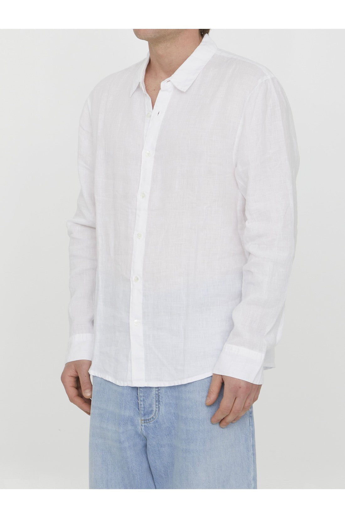 JAMES PERSE-OUTLET-SALE-White linen shirt-ARCHIVIST