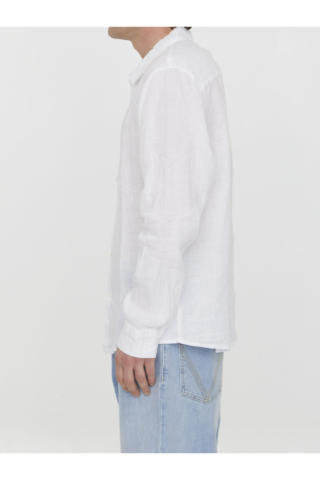 JAMES PERSE-OUTLET-SALE-White linen shirt-ARCHIVIST