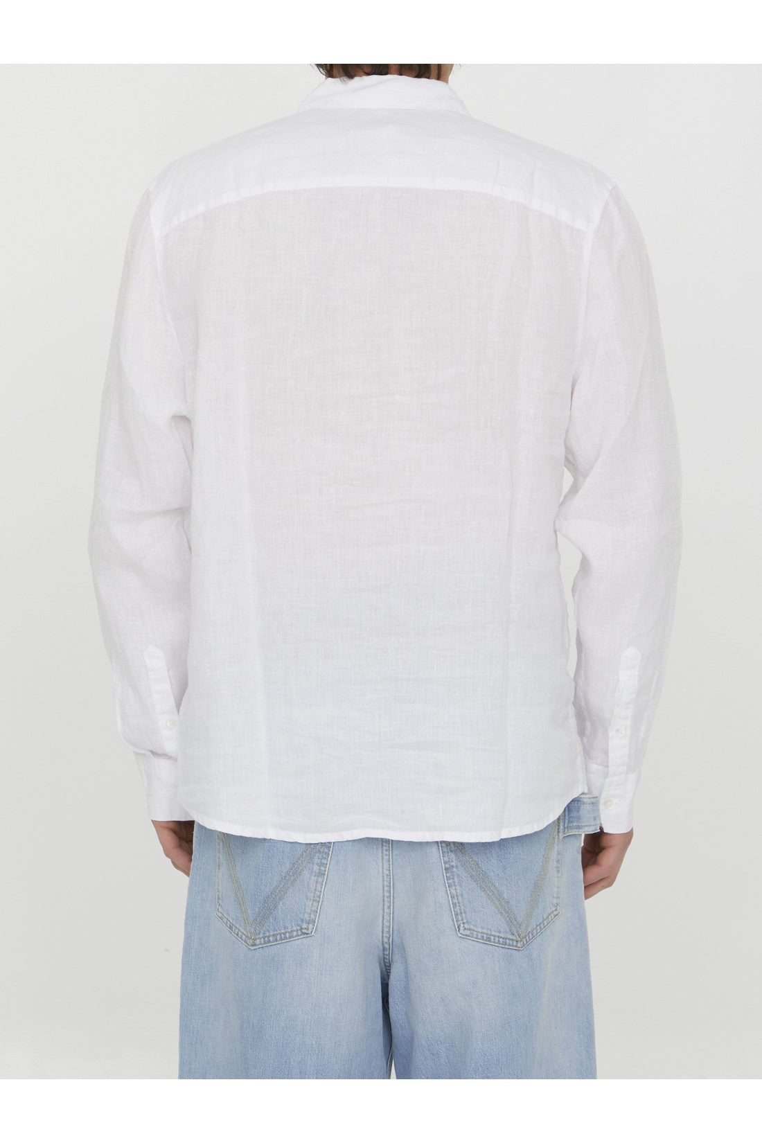 JAMES PERSE-OUTLET-SALE-White linen shirt-ARCHIVIST