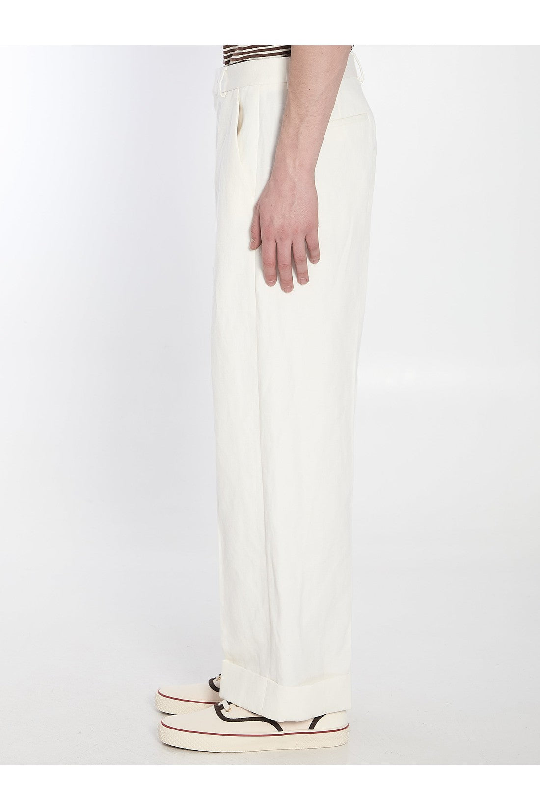 Valentino Garavani-OUTLET-SALE-White trousers-ARCHIVIST