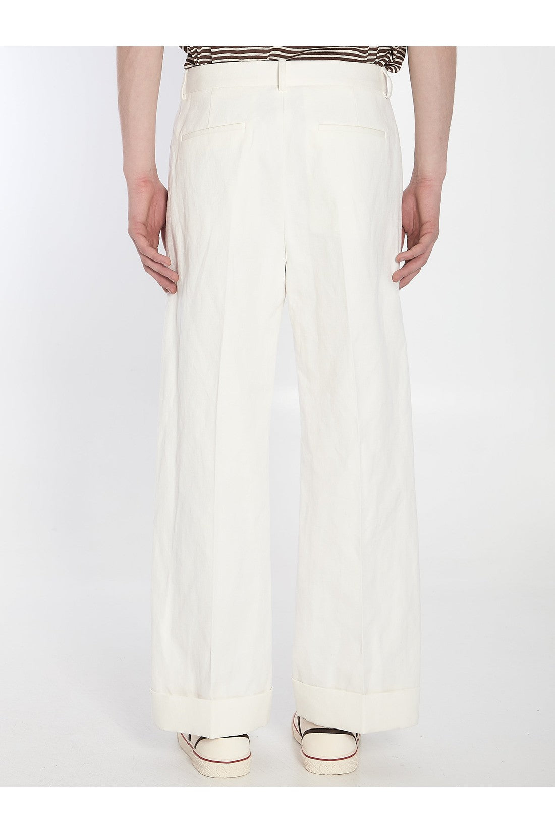 Valentino Garavani-OUTLET-SALE-White trousers-ARCHIVIST