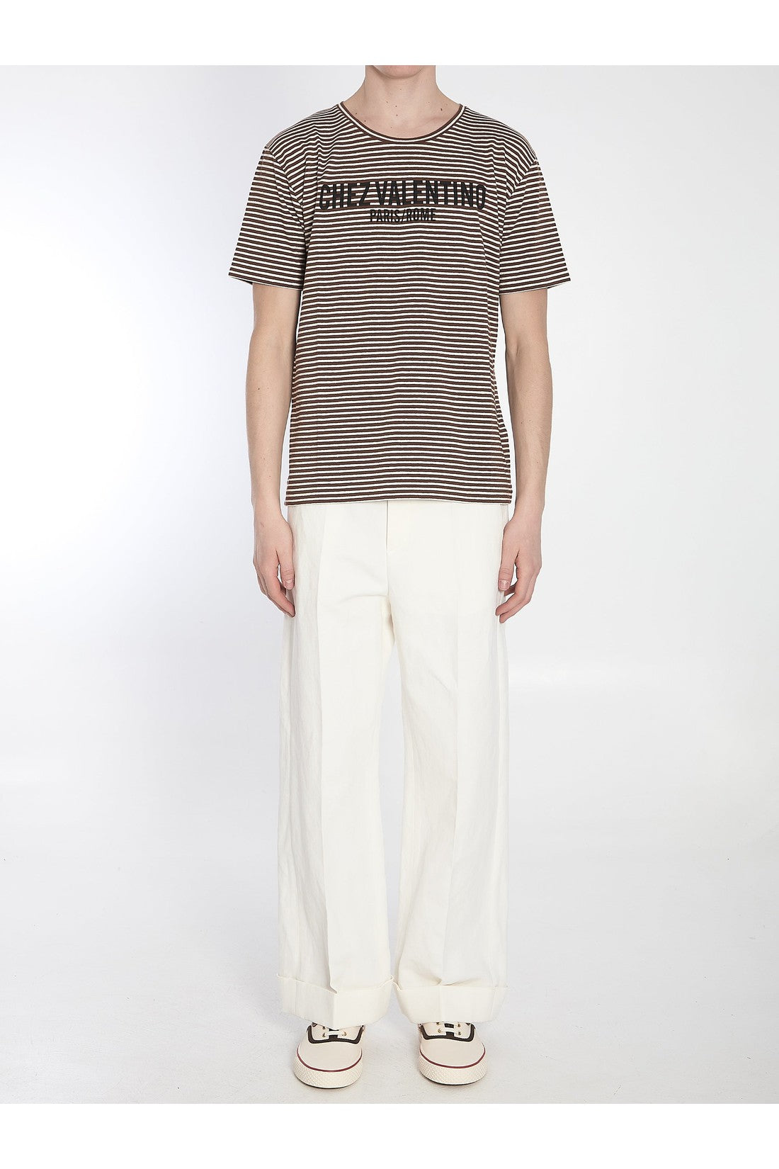 Valentino Garavani-OUTLET-SALE-White trousers-ARCHIVIST