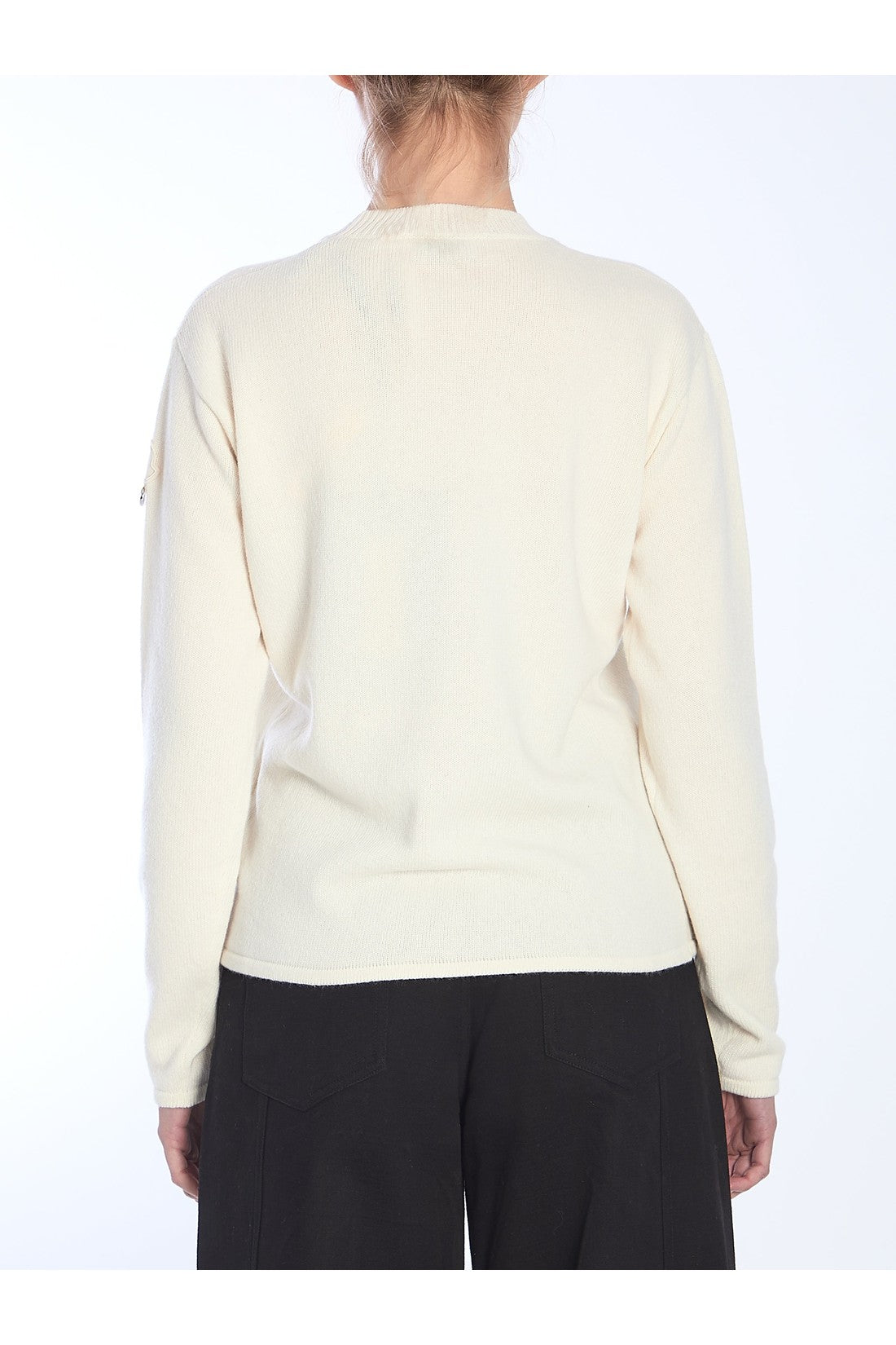 Moncler Willow Smith-OUTLET-SALE-White wool sweater-ARCHIVIST