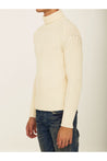 TEN C-OUTLET-SALE-White wool turtleneck-ARCHIVIST