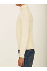 TEN C-OUTLET-SALE-White wool turtleneck-ARCHIVIST