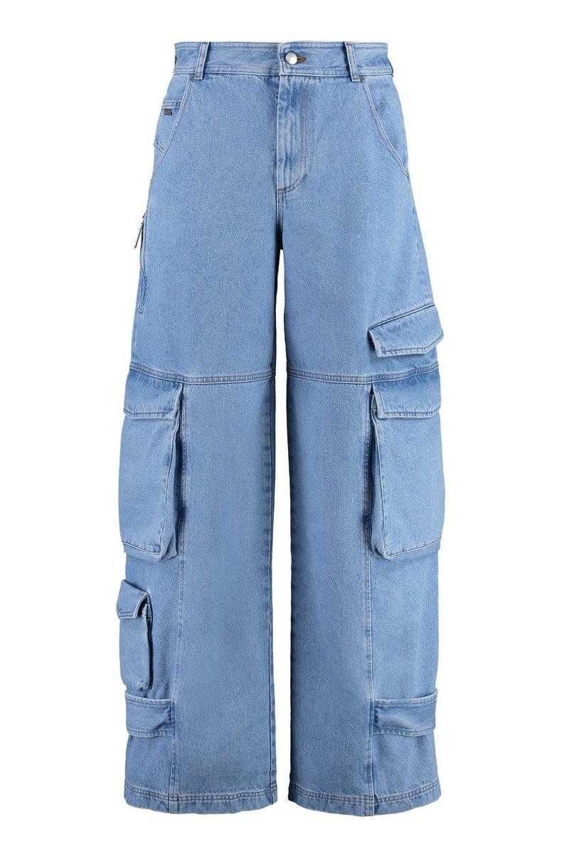 GCDS-OUTLET-SALE-Wide-cut jeans-ARCHIVIST