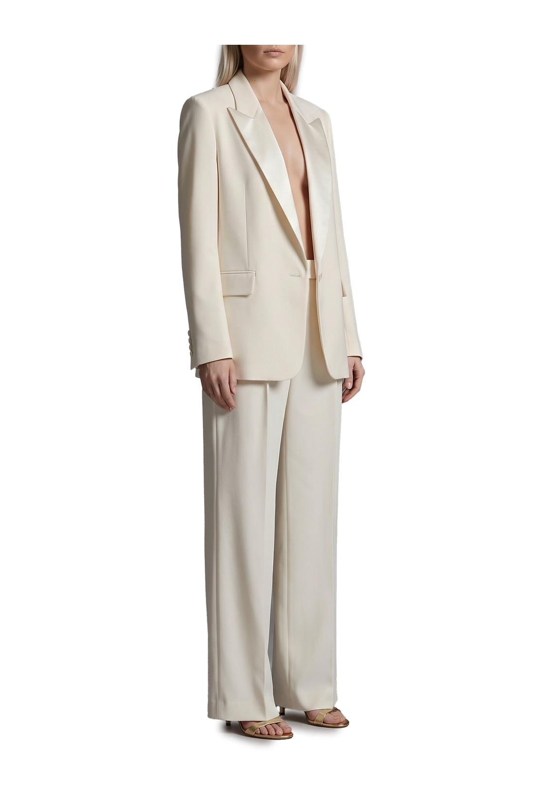 Federica tosi-OUTLET-SALE-Wide-leg cady trousers-ARCHIVIST