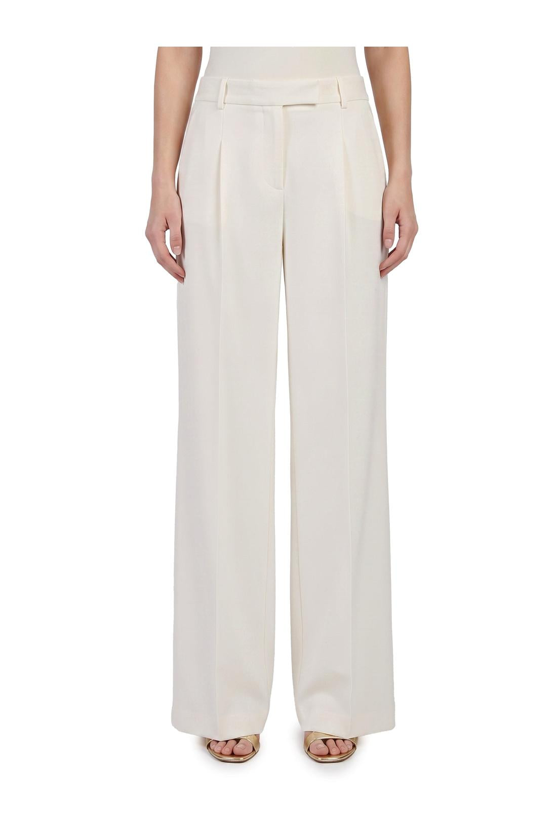 Federica tosi-OUTLET-SALE-Wide-leg cady trousers-ARCHIVIST