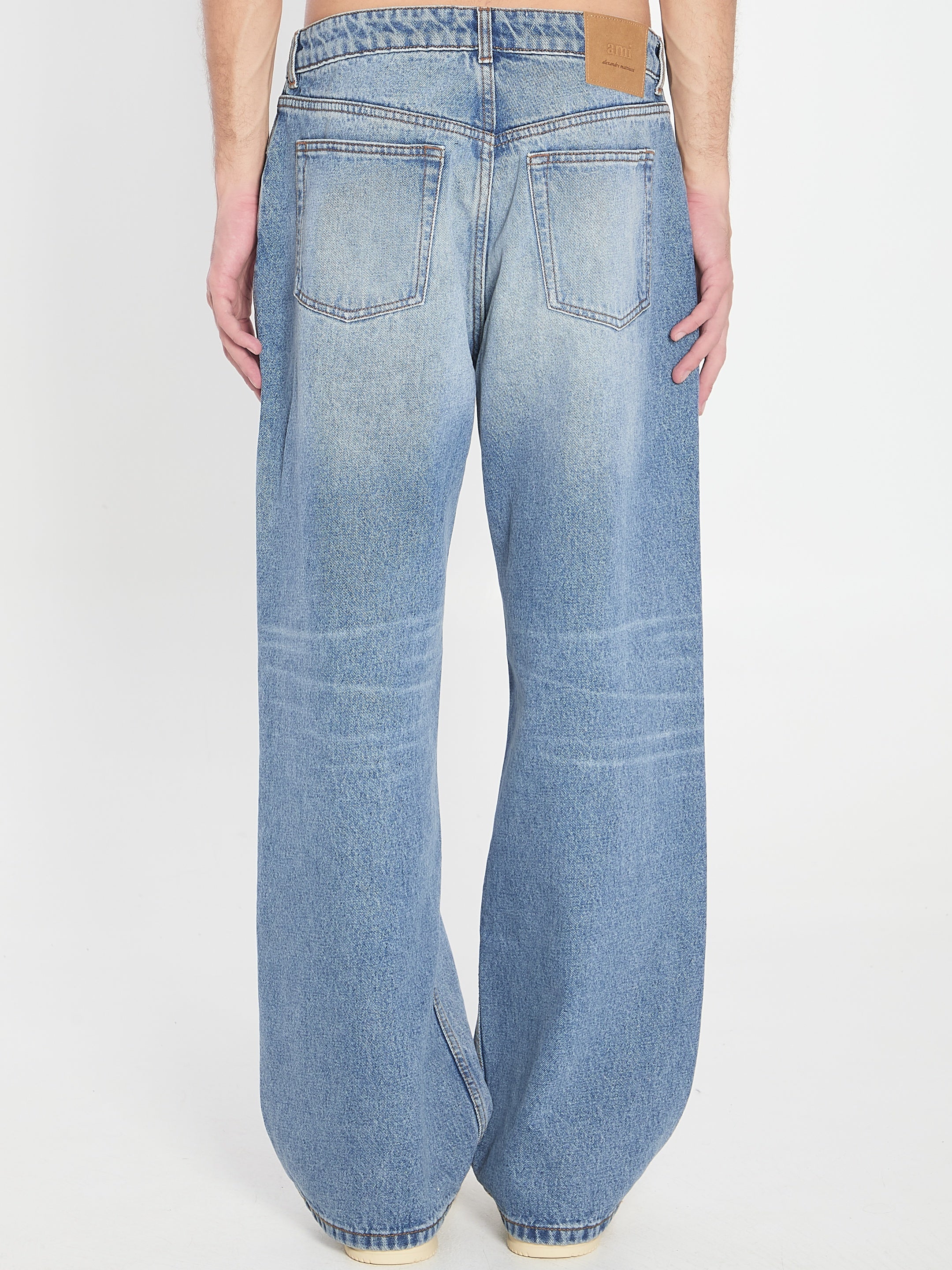 Ami paris-OUTLET-SALE-Wide-leg jeans-ARCHIVIST
