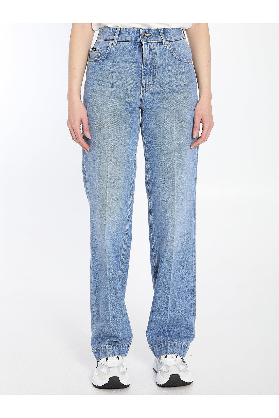 Dolce & Gabbana-OUTLET-SALE-Wide-leg jeans-ARCHIVIST