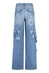 Elisabetta Franchi-OUTLET-SALE-Wide-leg jeans-ARCHIVIST