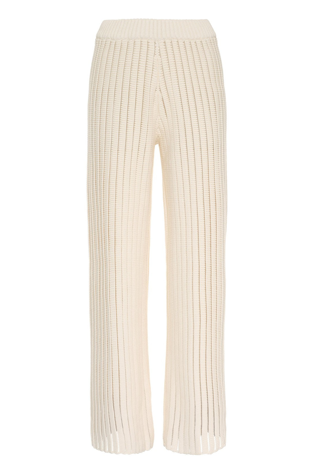 Fabiana Filippi-OUTLET-SALE-Wide leg knitted trousers-ARCHIVIST