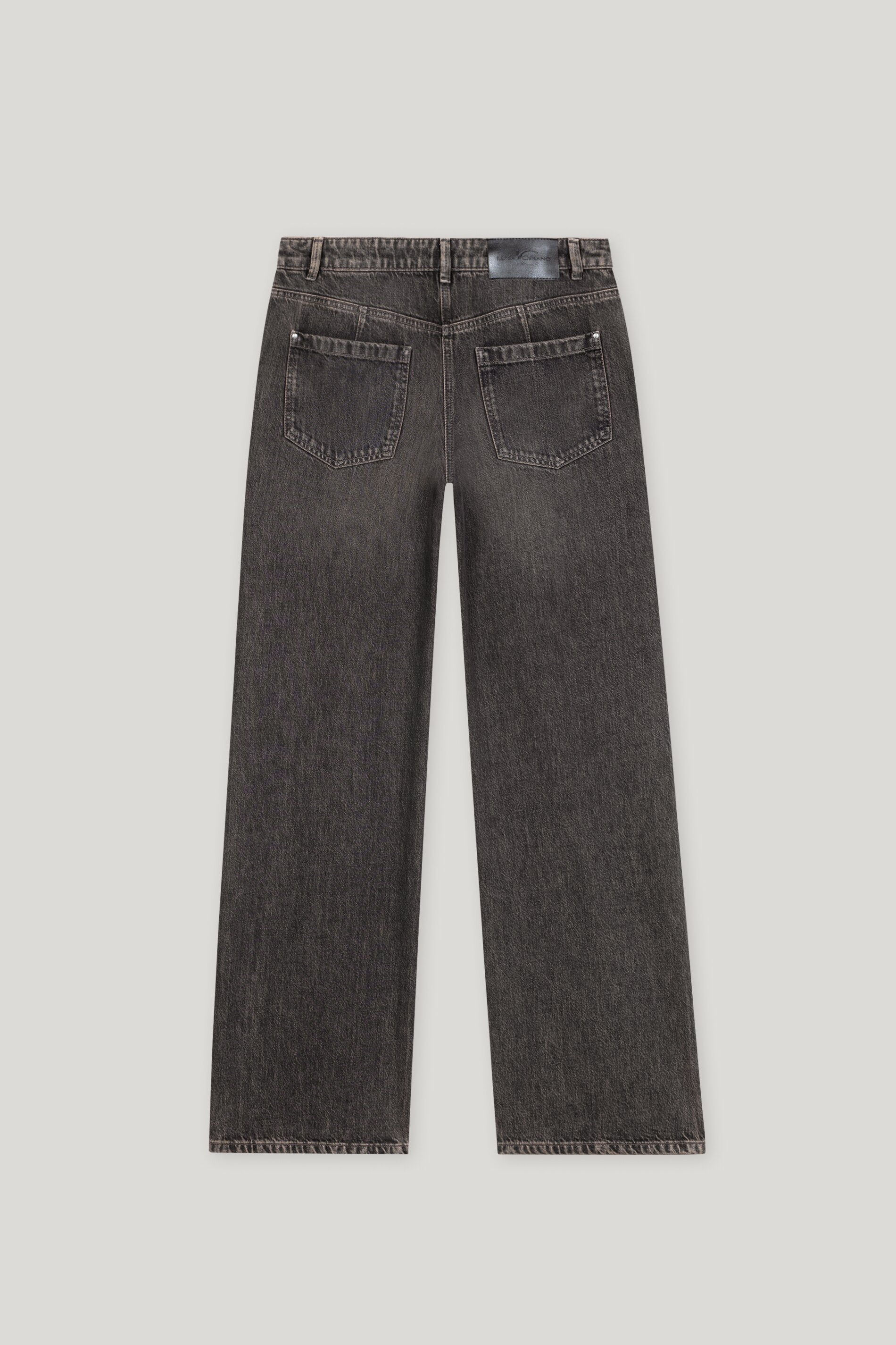 Luisa Cerano-Wideleg-Denim-Hosen-Black-Deal-Outlet-by-ARCHIVIST