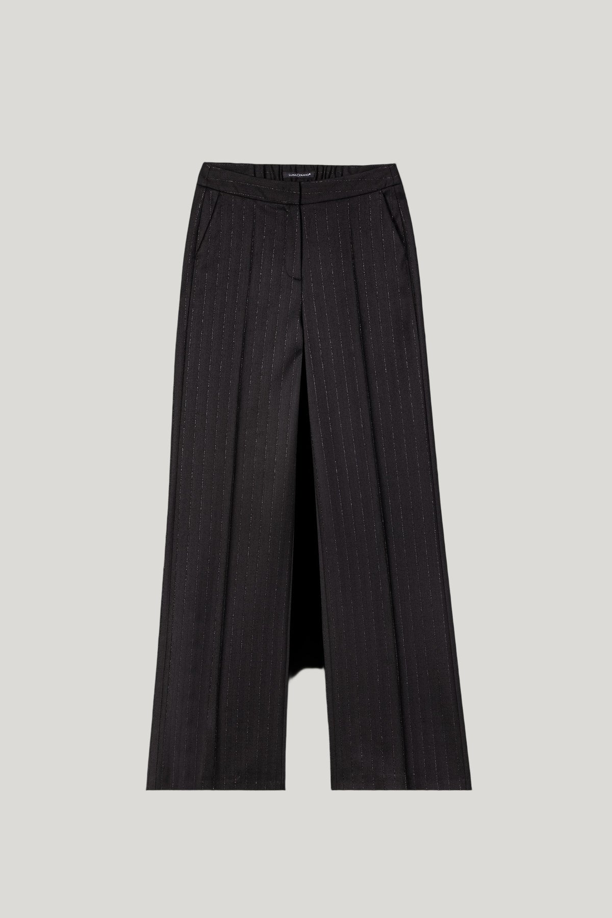 Luisa Cerano-Wideleg mit Nadelstreifen-Hosen-Black-Deal-Outlet-by-ARCHIVIST