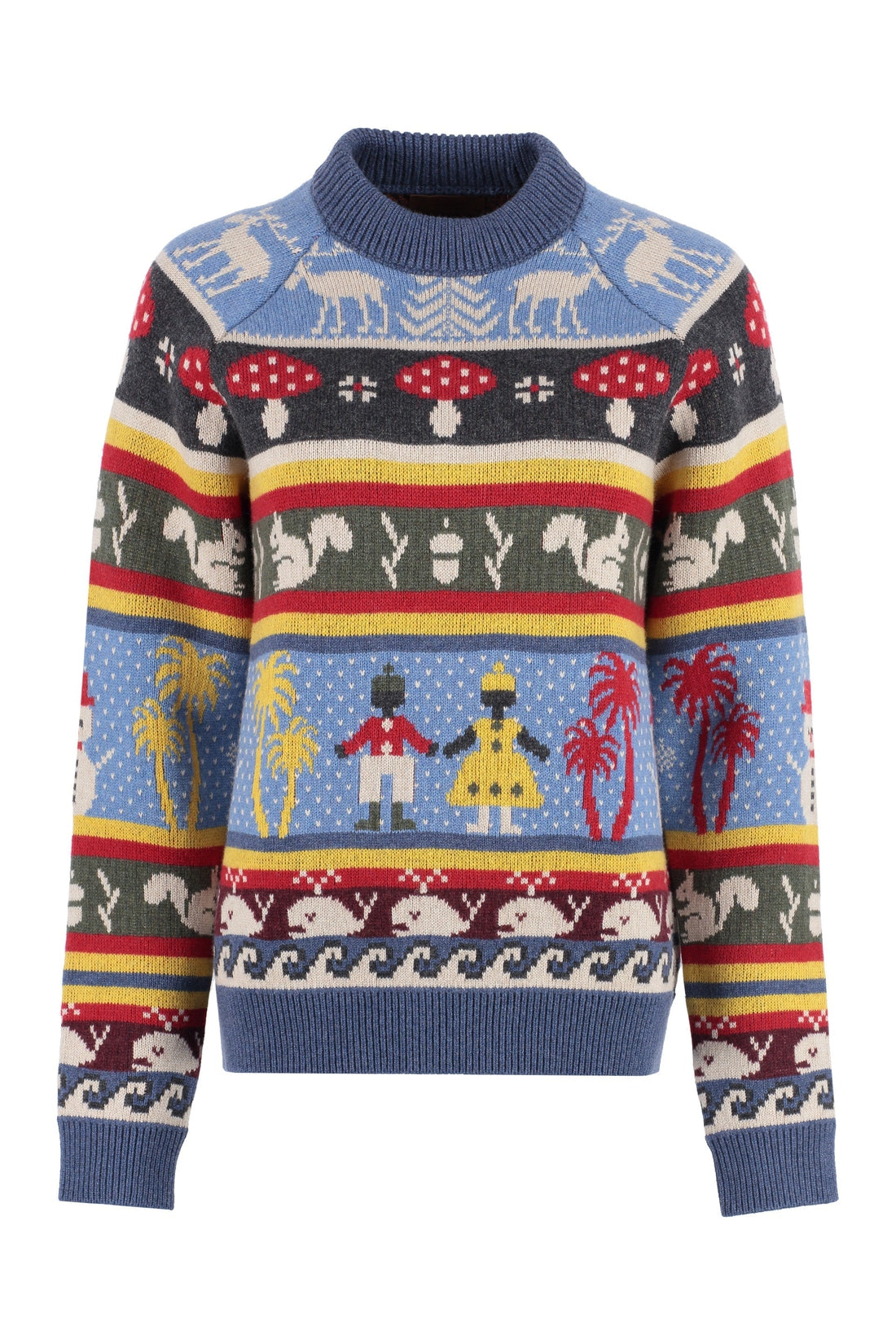 Alanui-OUTLET-SALE-Winter Friends crew-neck sweater-ARCHIVIST