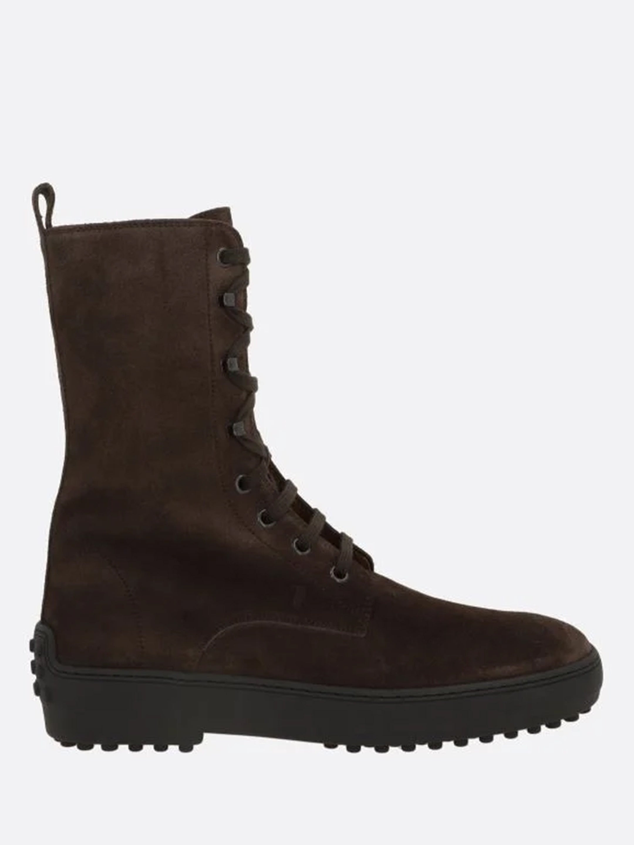 Tod's-OUTLET-SALE-Winter ankle boot with rubber studs in suede leather-ARCHIVIST