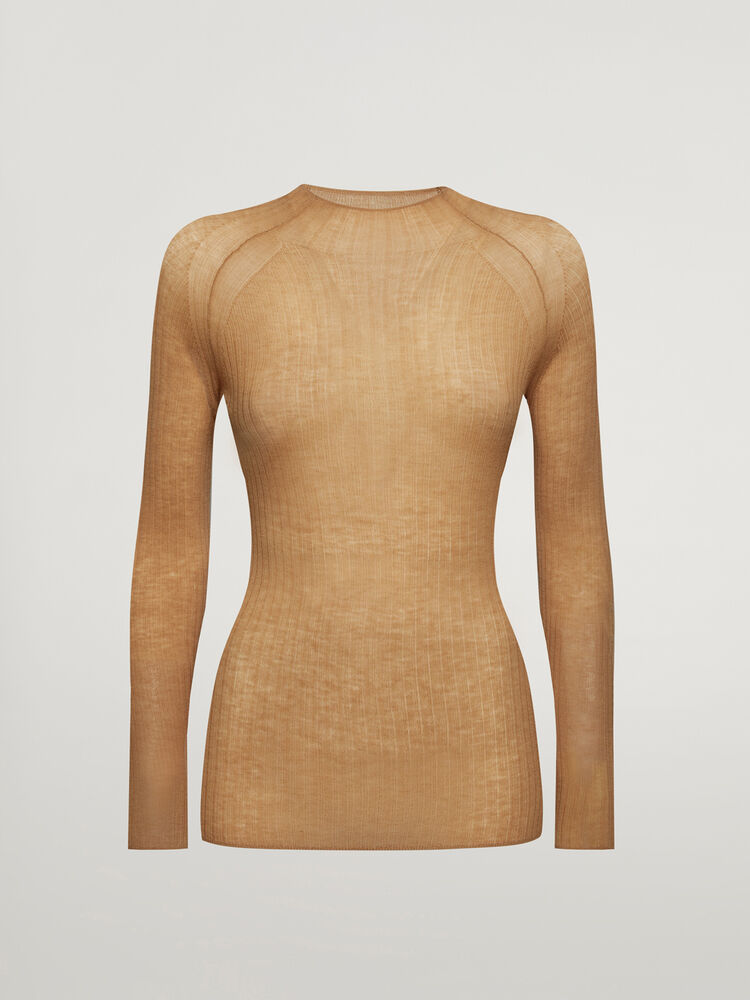 Air Wool Contrast Top LS-Shirts-Wolford-OUTLET-ARCHIVIST