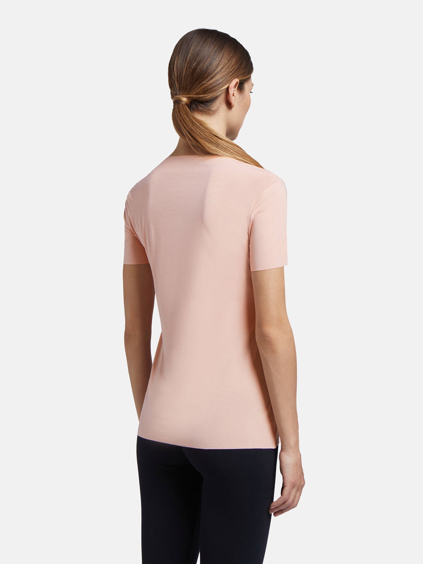 Aurora Pure Top Short Sleeves-Shirts-Wolford-OUTLET-ARCHIVIST