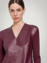 Net Vegan Leather Dress-Kleider & Röcke-Wolford-OUTLET-ARCHIVIST