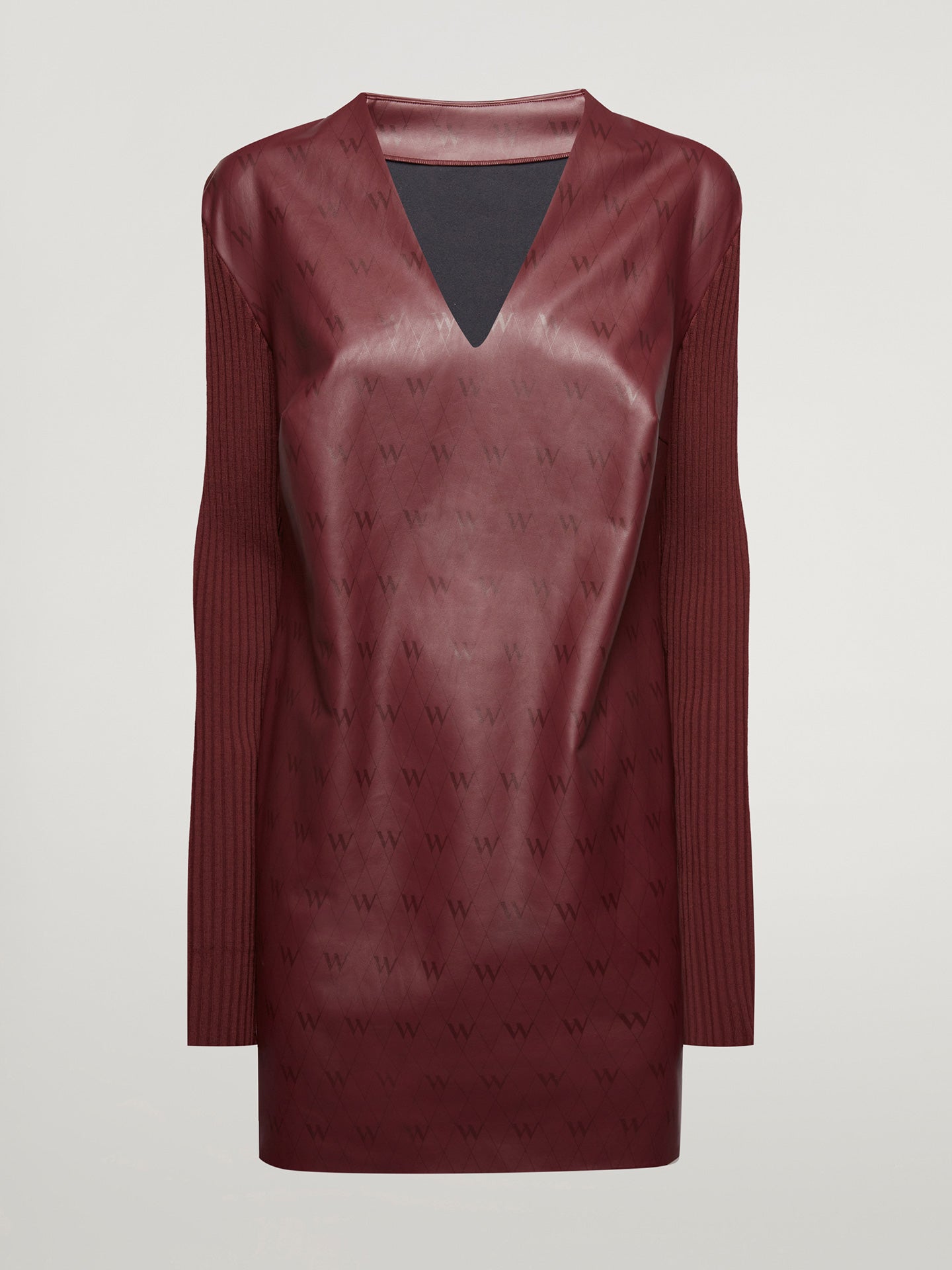 Net Vegan Leather Dress-Kleider & Röcke-Wolford-OUTLET-ARCHIVIST