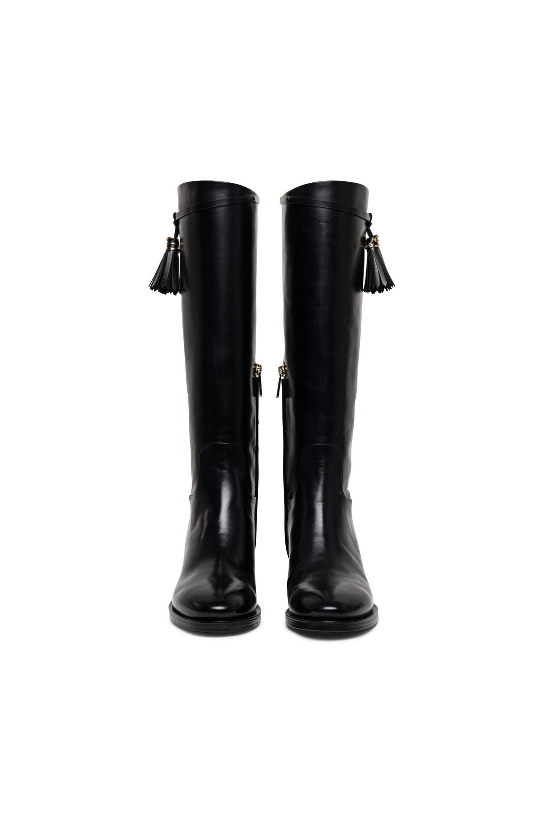 Women’s black leather boot