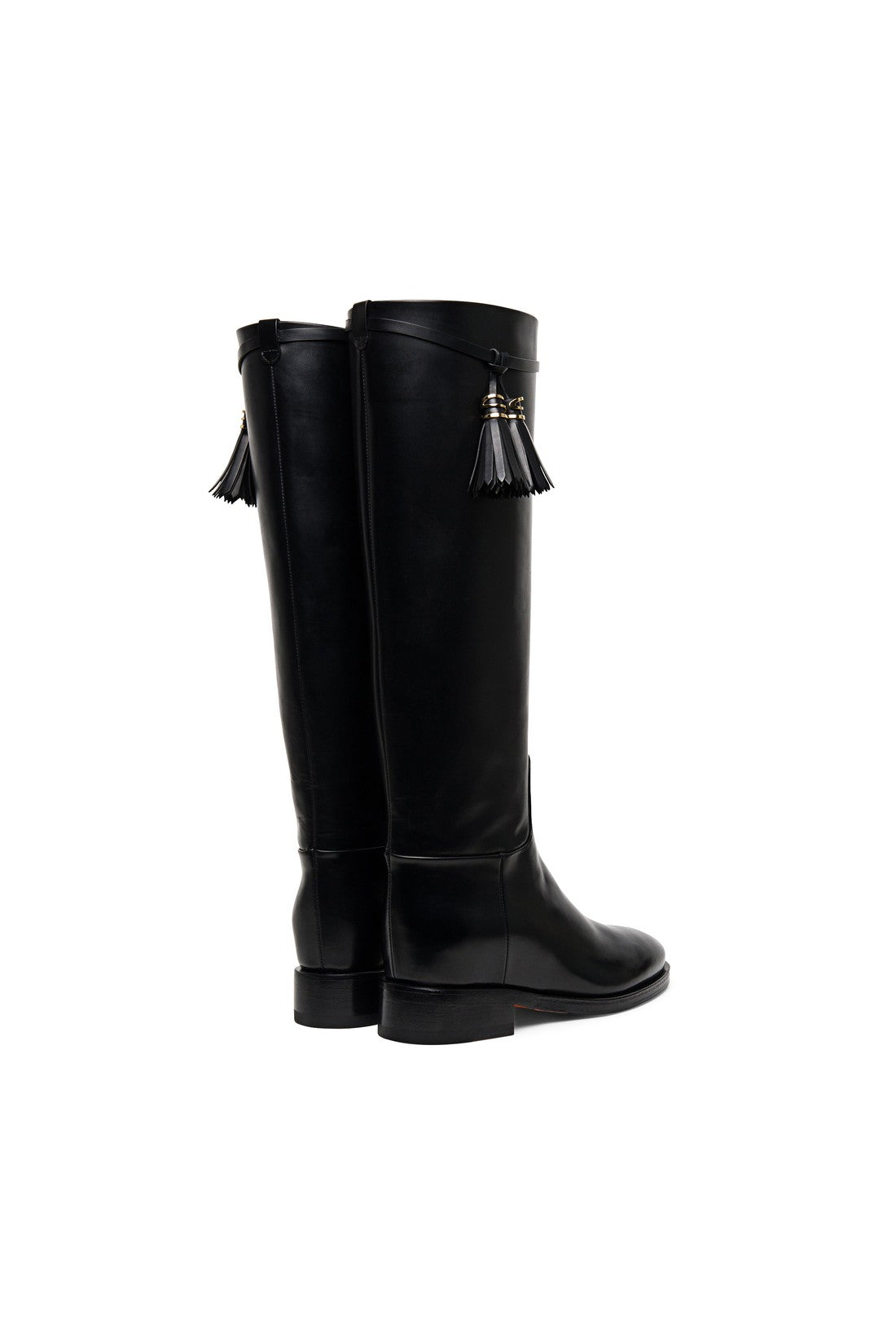 Women’s black leather boot