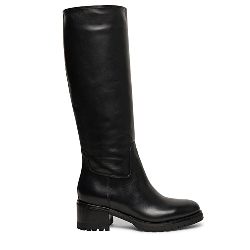 Women’s black leather boot