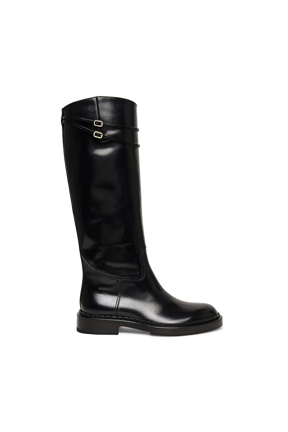 Women’s black leather boot