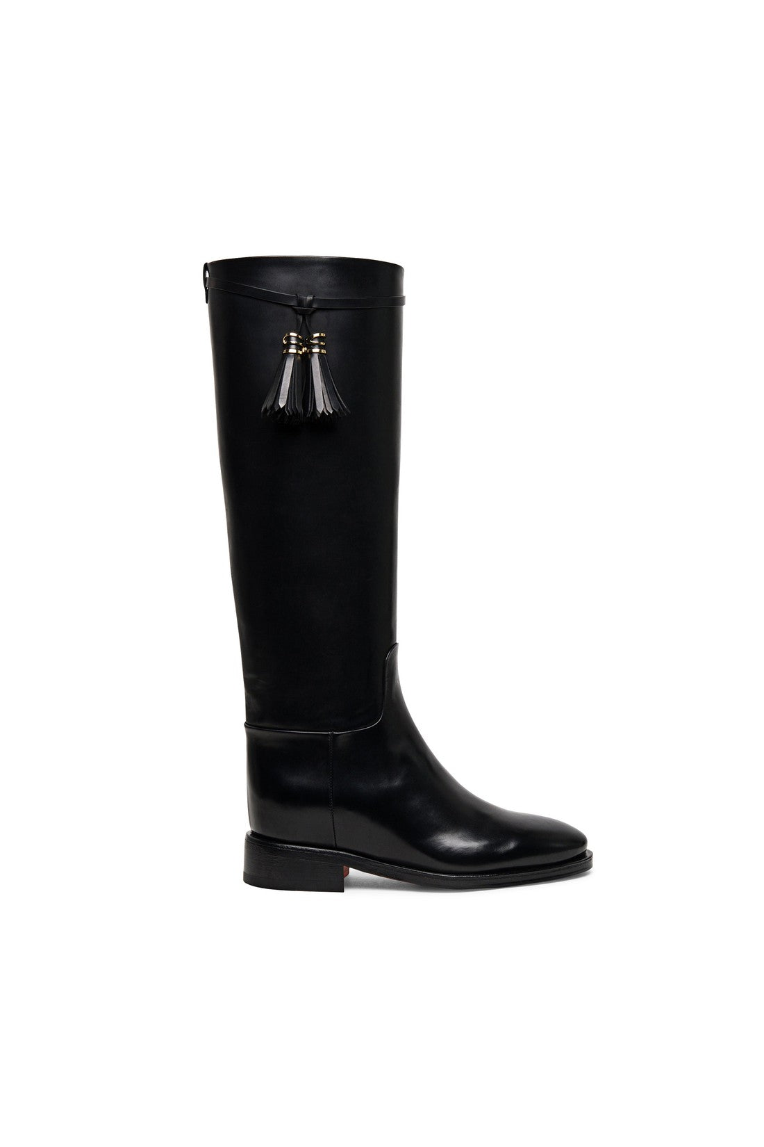 Women’s black leather boot