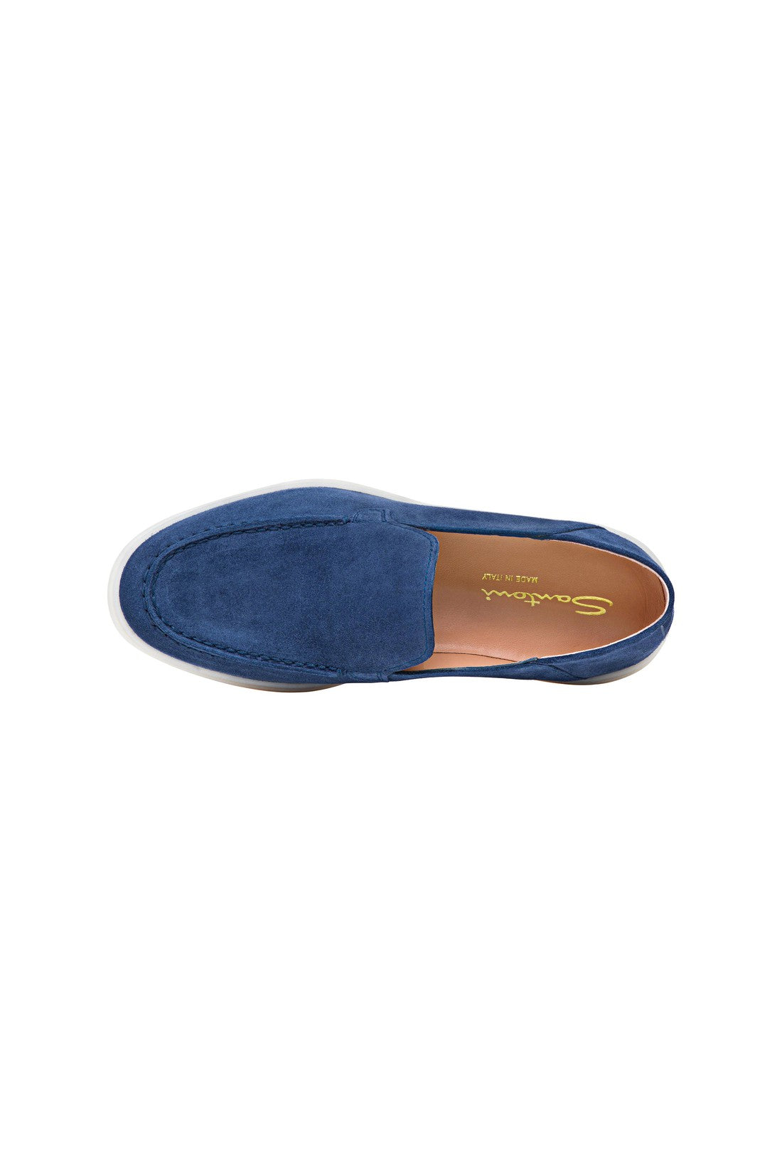 Women’s blue suede loafer