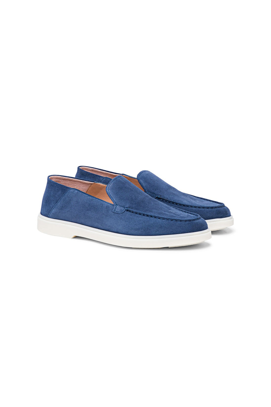 Women’s blue suede loafer