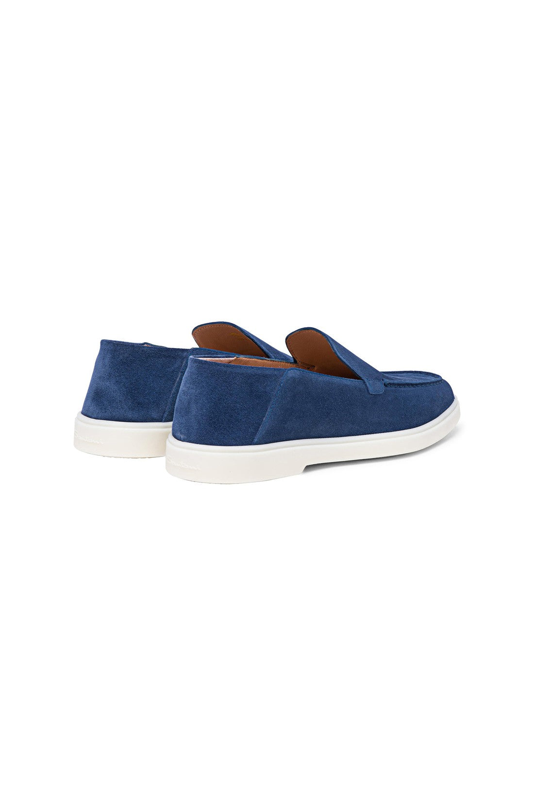 Women’s blue suede loafer